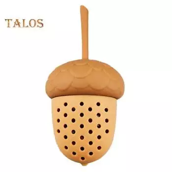 Заварщик для чая с точными отверстиями, пищевой термостойкий многоразовый ситечко для специй и трав в форме желудя, кухонные принадлежности Pinecone