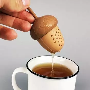 Заварщик для чая с точными отверстиями, пищевой термостойкий многоразовый ситечко для специй и трав в форме желудя, кухонные принадлежности Pinecone