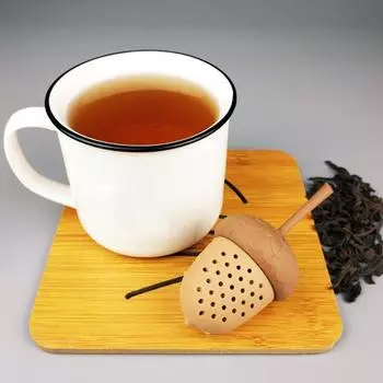 Заварщик для чая с точными отверстиями, пищевой термостойкий многоразовый ситечко для специй и трав в форме желудя, кухонные принадлежности Pinecone