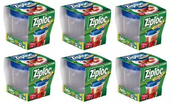 Завинчивающийся замок Ziploc 730 мл x 6 шт. [Оптовая закупка] (1 кусок)