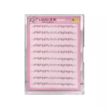 Завитые отдельные накладные ресницы коричневые комичные глаза накладные ресницы пучки накладные ресницы на каждый день False Lower Eyelashes