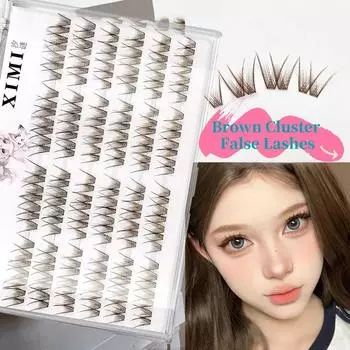 Завитые отдельные накладные ресницы Мягкие комические ресницы для глаз Накладные ресницы Кластер Накладные ресницы Вечеринка False Upper Eyelashes