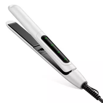 Завивка прямая температура для быстрой безболезненной завивки вращающаяся на 360 градусов портативная плойка для волос блестящая для белого утюжка, утюжок, 4 уровня белый