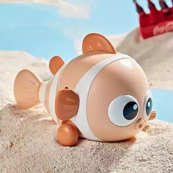 Заводная игрушка 1 шт. Цепь будет качаться Маленькая рыбка Дети Ползают Руководство Развивающая игрушка Деятельность Небольшие подарки зелёный