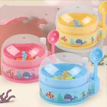 Заводная игрушка 1шт. Игрушка для рыбалки, мини-игровой автомат для рыбалки, детские развлечения, подарки зелёный