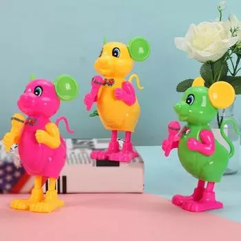 Заводная игрушка, детская прыжковая заводная игрушка-мышь, интерактивная детская заводная игрушка с заводным механизмом для детей-подростков