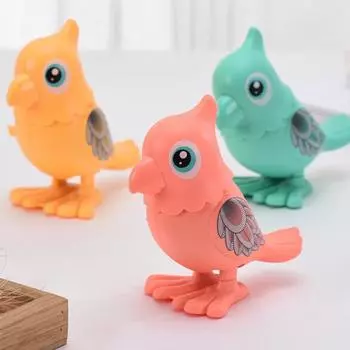 Заводная игрушка, очаровательная детская заводная игрушка-попугай, простая в использовании детская игрушка с заводным животным для подарков, вечеринок