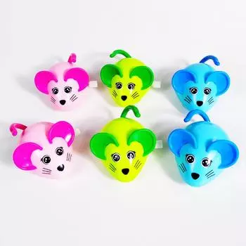 Заводная игрушка с мультяшной крысой, бегущая заводная мышь, подарок для маленьких детей