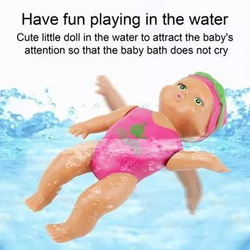 Заводная кукла-пловчиха, водонепроницаемая, заводная, пружинная, кукла-пловчиха, обучающая плаванию на спине, бассейн