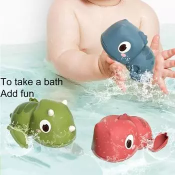 Заводная водная игрушка, легко переносимая, безопасная, из АБС-пластика, динозавры, заводная водная игрушка для детей E