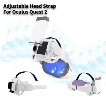 Заводская поставка Elite Strap для Oculus Quest 2 Head Band с держателем батареи VR Accessories Upgraded Headband Power Extended