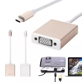 Заводской переходник USB 3.1 типа «папа-мама» c на VGA, кабель-переходник 1080P HDTV
