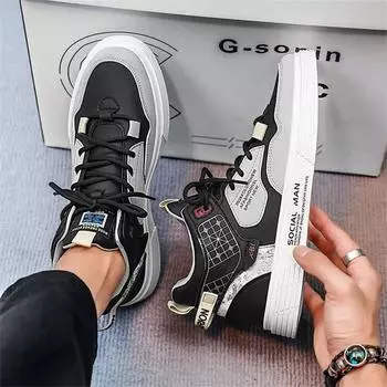 Завязанные нескользящие крутые мужские туфли повседневные кроссовки больших размеров винтажные ботинки мужские спортивные туфли для отдыха товары бренды импортеры 6.5