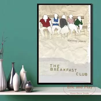 Завтрак клуб винтажный фильм художественная живопись плакат настенное украшение дома 21cm30cm NoFrame