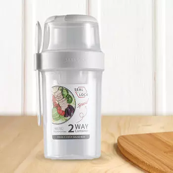 Завтрак на ходу Чашка Зерновые хлопья для йогурта Парфе Обед Салаты Контейнер для салата розовый