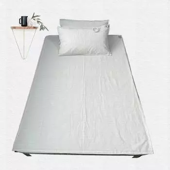 Заземляющая простыня Плоская простыня Earth Benefit Nature Health Well Grounded Gold Connection Заземляющий шнур Вилки AU/Вилки UK/Вилки EU 1pc Pillowcase белый