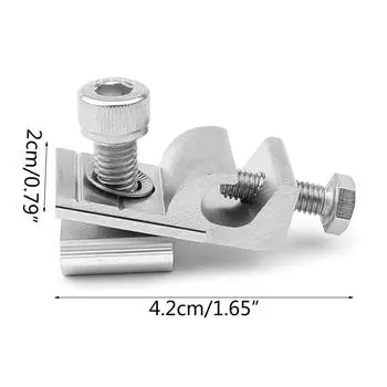 Заземляющие наконечники Солнечный кронштейн для крепления на солнечной батарее Коррозионностойкий Солнечный заземляющий зажим для солнечной системы крепления 2