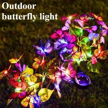 Заземляющие светильники-бабочки IP65 Водонепроницаемые солнечные декоративные ландшафтные светильники Осветительные украшения многоразовые для двора Balloon style-1pcs