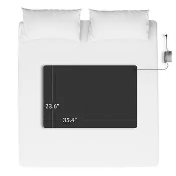 Заземляющий коврик для кровати, 35,4 x 23,6 Заземляющий коврик – улучшает сон, улучшает кровообращение, уравновешивает энергию, уменьшает боль и воспаление AU Plug чёрный