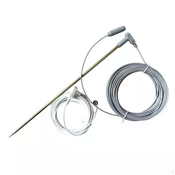 Заземляющий стержень с 40-футовым заземляющим кабелем с гнездом, простой в использовании, универсальный портативный комплект аксессуаров