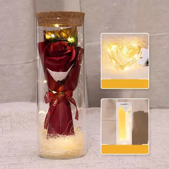 Зажгите консервированный цветок, подарок на День святого Валентина для мамы на Рождество. Style A