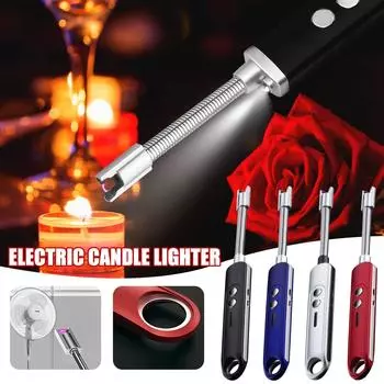 Зажигалка для свечей, аккумуляторная зажигалка, электрическая перезаряжаемая беспламенная зажигалка