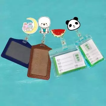Зажим 50 см 1 шт. новый держатель милый выдвижной идентификационный бейдж катушка держатель для животных офис школьный акриловый ключ-карта модный фрукт выдвижной 2