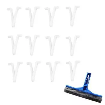 Зажим-бабочка для бассейна, 12 шт., V-образный зажим, высокая прочность, не деформируется, не трескается, сменный, совместимый зажим для аксессуаров для бассейна, поставка для бассейна 12pcs