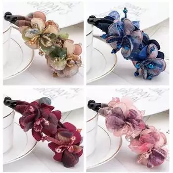 Зажим-банан для волос, заколка для хвоста, простая изящная нескользящая вертикальная заколка, заколка-поворот, верхняя заколка 9cm