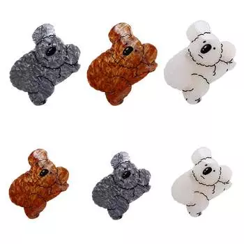 Зажим для акулы, уксусная кислота, аксессуары для волос, корейский стиль, зажимы для крабов, коала, женские зажимы для волос S белый