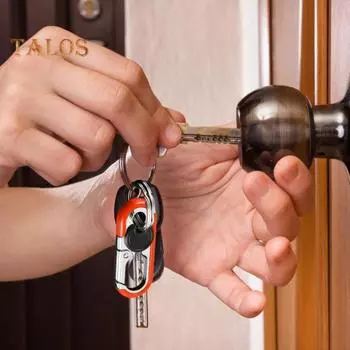 Зажим для автомобильного брелока с брелоками Вращающаяся пряжка с замком для защиты от потери Прочные брюки Обруч на талии Брелок для ключей Держатель для брелока Держатель для брелока синий