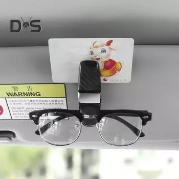 Зажим для автомобильных очков, удобный вращение на 180 градусов, материал ABS, легкий доступ одной рукой, автомобильный держатель для очков золотистый