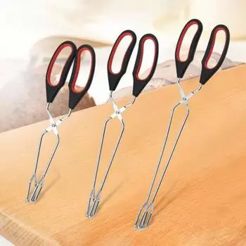 Зажим для барбекю, термостойкий удлиненный цанговый зажим, нескользящий, нержавеющий, сверхмощный зажим для гриля, щипцы для мяса, сервировочный зажим для кухни M