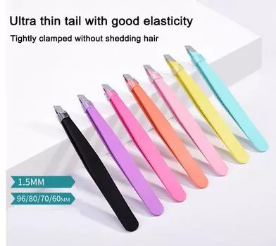 Зажим для бровей, щипцы для выдергивания волос, артефакт для выдергивания бороды, конфетный цвет чёрный