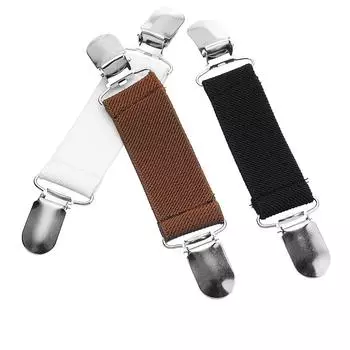 Зажим для брюк, аксессуар для одежды, платье, фиксированный многофункциональный удлинитель пояса, аксессуар для одежды, фиксированная простыня 13*2.5cm чёрный/белый