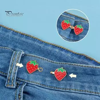 Зажим для брюк, съемные металлические пряжки, не требующие шитья, регулируемый пояс, затягивающийся на пуговицах, для свободных джинсов, юбки, платья A