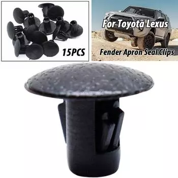 Зажим для брызговика, подкрылок, уплотнительные зажимы для фартука, крепеж для Toyota RAV4 4Runner Land Cruiser Prado Tundra FJ Cruiser Lexus чёрный