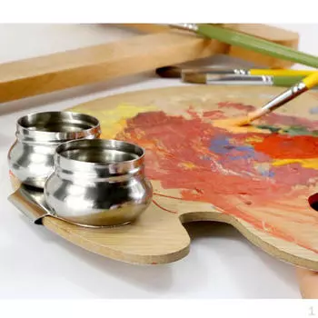 Зажим для чашки для рисования ковша из нержавеющей стали с одним отверстием и крышкой