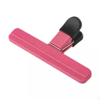 Зажим для чипсов, зажим для еды, многоразовый, герметичный, прочный, для запечатывания пакетов розовый