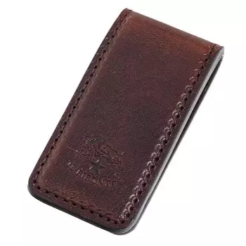 Зажим для денег IL BISONTE Duccio Vachetta кожаный темно-коричневый SMW210PO0001BW432X мужские женские [предмет]