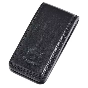 Зажим для денег IL BISONTE Duccio Vachetta кожаный черный SMW210PO0001BK116X мужские женские [товар]
