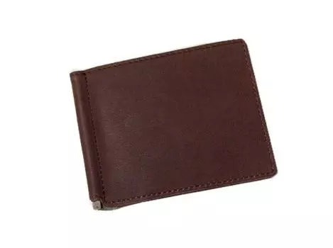 Зажим для денег из кожи для перчаток [Saint Mode] (ножницы для счета) (шоколадно-коричневый) шоколадный коричневый