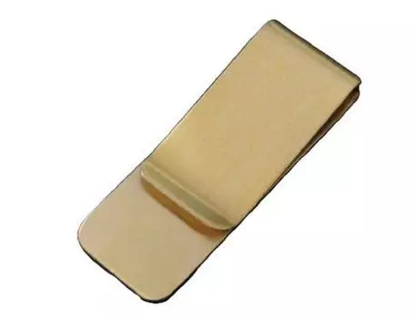 Зажим для денег, простой, золотой, металлический, зеркальный, простой, умный, зажим для бумаг, зажим для карт, не требующий кошелька, ножницы для купюр, дорожные товары, идеально подходит для путешествий или