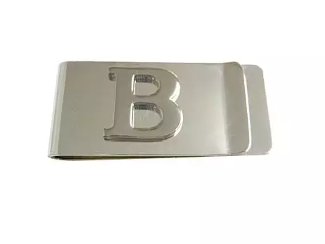 Зажим для денег с монограммой в виде буквы B от Kiola Designs