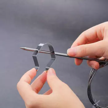 Зажим для держателя зонда - устойчивый для кофе-барбекю