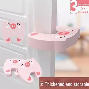 Зажим для детской безопасности: Дверной упор и блокиратор зазоров, предотвращающий защемление Octopus, 3 Pack