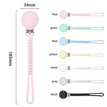 Зажим для детской соски-пустышки, держатель для пустышки, силиконовые детские зажимы для соски, игрушка для прорезывания зубов, жевательный подарок