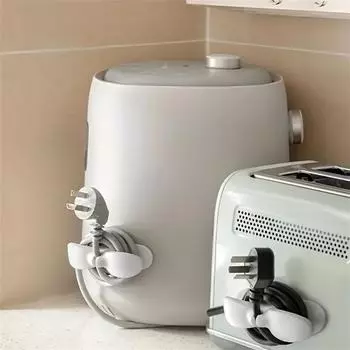 Зажим для фиксации шнура питания, устройство для фиксации кабеля настенной вилки на кухне, кабель зарядного устройства, сортировочное и намоточное устройство серый