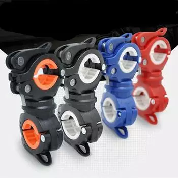 Зажим для фонарика для велосипеда, вращающийся на 360°, зажим для фонарика для велосипеда, фиксированный кронштейн, оборудование для езды на горном велосипеде