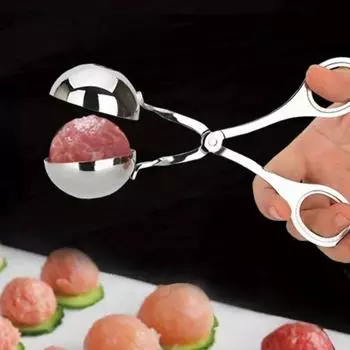 Зажим для фрикаделек из нержавеющей стали с антипригарным покрытием Щипцы для фаршировки фрикаделек Ложка-формирователь Кухонные принадлежности